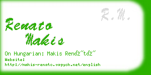 renato makis business card